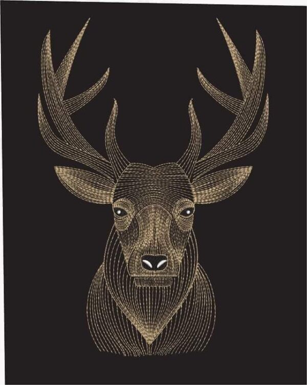 Deer Embroidery Design